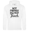 Женская толстовка (худи) Do not touch Белый фото