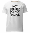 Мужская премиум футболка Do not touch Белый фото