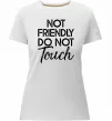Женская премиум футболка Do not touch Белый фото