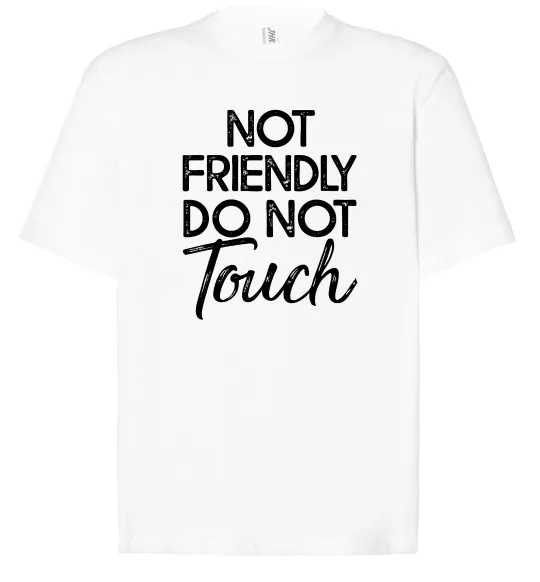 Футболка Оверсайз Do not touch Белый фото