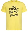 Мужская футболка Do not touch Лимонный фото