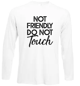 Лонгслив Do not touch Белый фото
