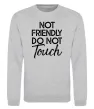 Свитшот Do not touch Серый меланж Свитшот Do not touch Серый меланж фото