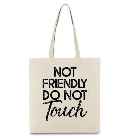 Эко-сумка Do not touch Бежевый фото