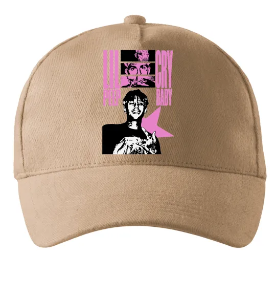 Кепка Lil Peep Cry Baby Песочный фото