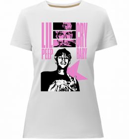 Женская премиум футболка Lil Peep Cry Baby
