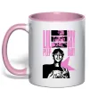 Чашка с цветной ручкой Lil Peep Cry Baby Нежно розовый фото
