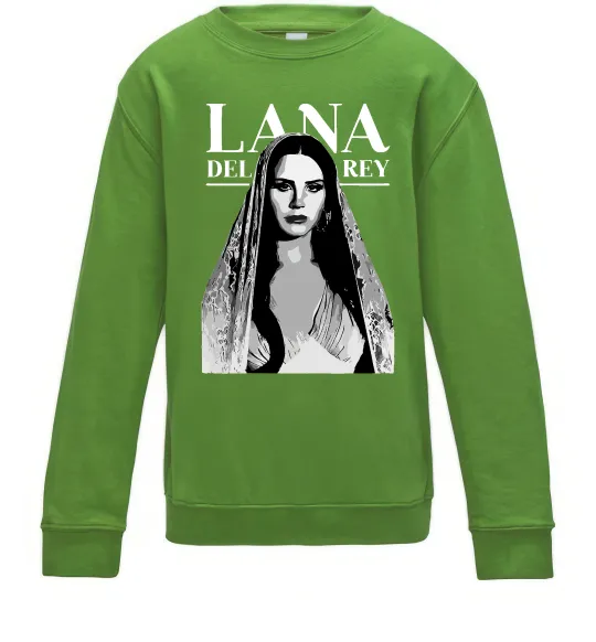 Детский Свитшот Lana Del Rey Лаймовый фото