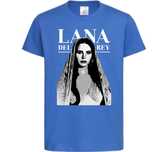Дитяча футболка Lana Del Rey Яскраво-синій фото