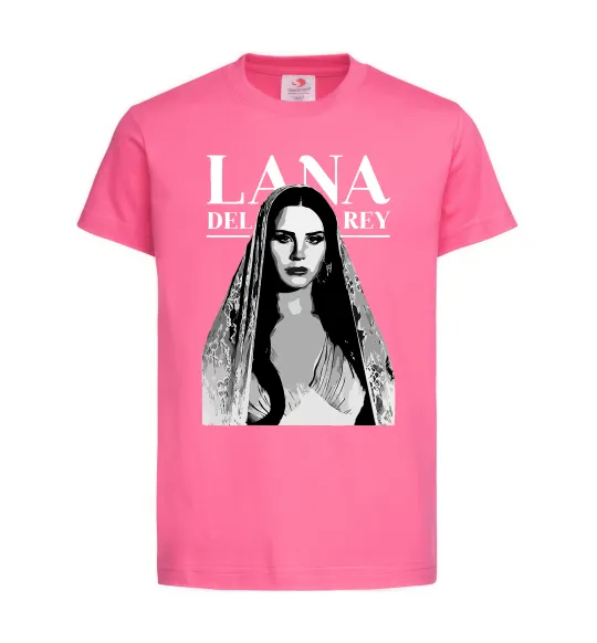 Дитяча футболка Lana Del Rey Яскраво-рожевий фото