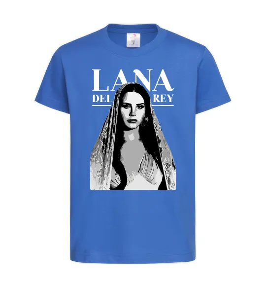 Дитяча футболка Lana Del Rey Яскраво-синій фото