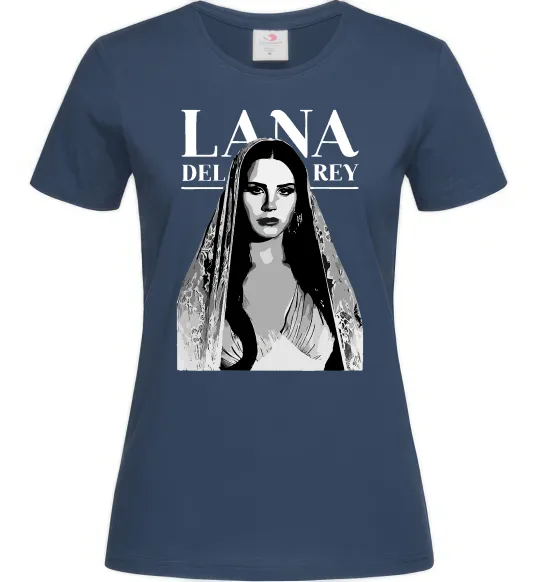 Жіноча футболка Lana Del Rey Темно-синій фото