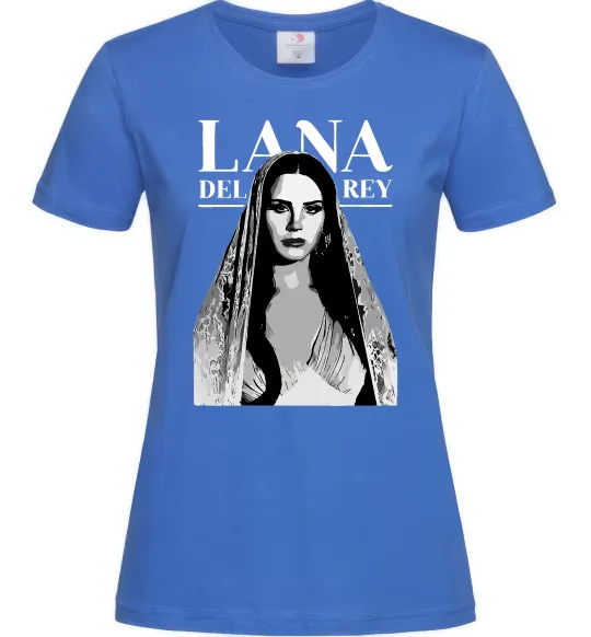 Жіноча футболка Lana Del Rey Яскраво-синій фото