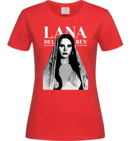 Жіноча футболка Lana Del Rey Червоний фото
