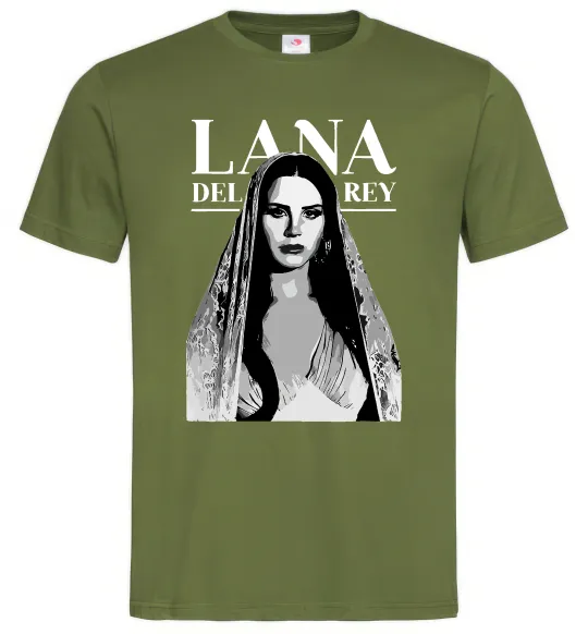 Чоловіча футболка Lana Del Rey Оливковий фото