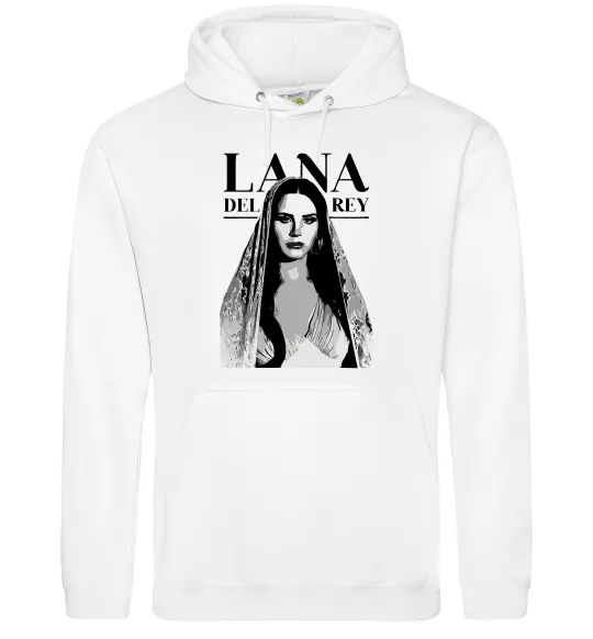 Мужская толстовка (худи) Lana Del Rey Белый фото