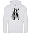 Мужская толстовка (худи) Lana Del Rey Серый меланж фото