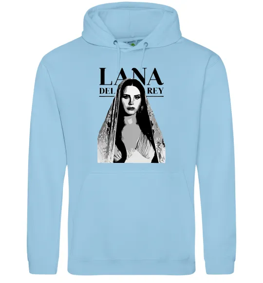 Мужская толстовка (худи) Lana Del Rey Голубой фото