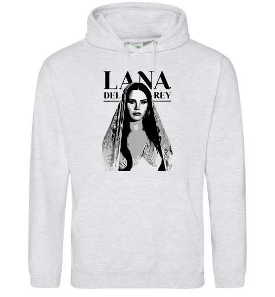 Жіноча толстовка (худі) Lana Del Rey Сірий меланж фото