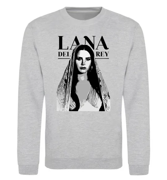 Свитшот Lana Del Rey Серый меланж фото