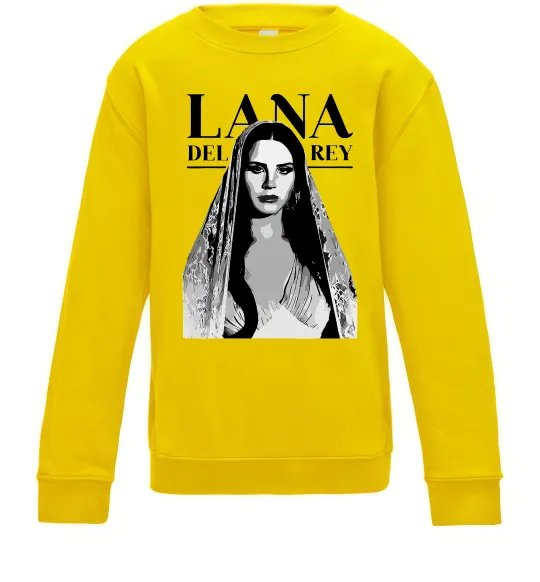 Детский Свитшот Lana Del Rey Солнечно желтый фото