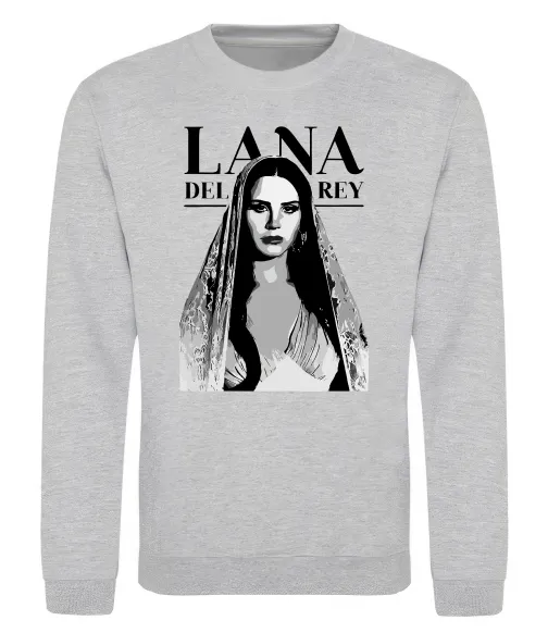 Свитшот Lana Del Rey Серый меланж фото