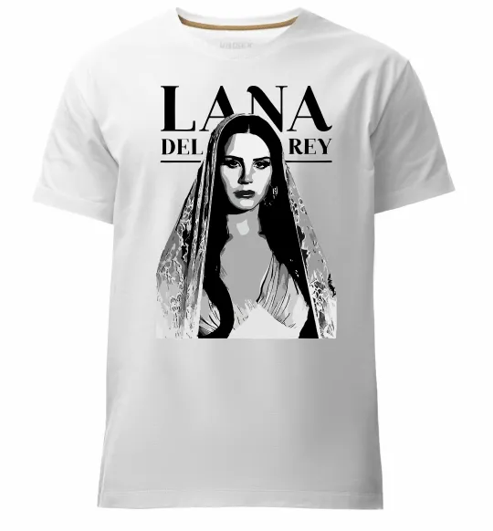 Мужская премиум футболка Lana Del Rey Белый фото
