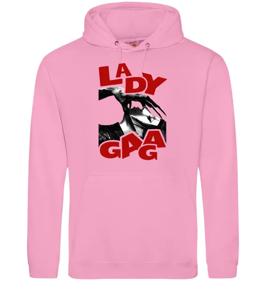 Женская толстовка (худи) Lady Gaga Розовый фото