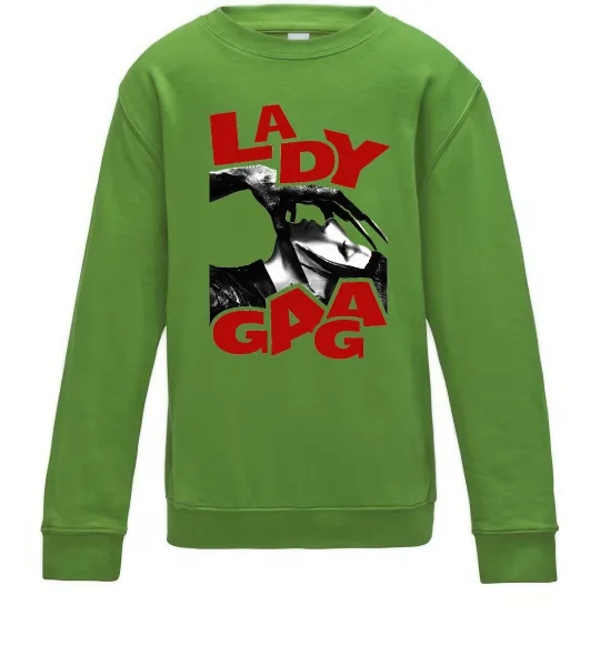 Дитячий світшот Lady Gaga Лаймовий фото