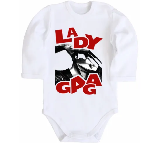 Детский боди Lady Gaga Белый фото