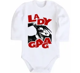Детский боди Lady Gaga Белый фото