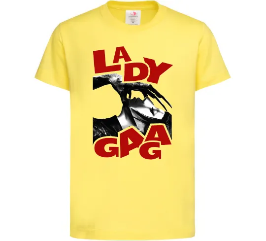 Детская футболка Lady Gaga Лимонный фото