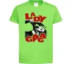 Детская футболка Lady Gaga Лаймовый Детская футболка Lady Gaga Лаймовый фото