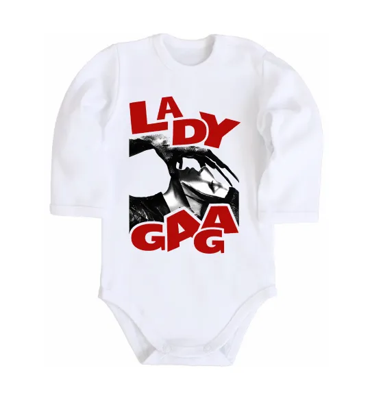 Детский боди Lady Gaga Белый фото