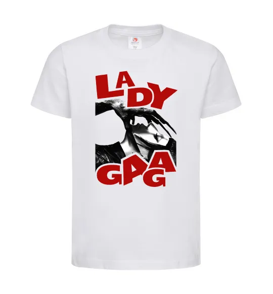 Детская футболка Lady Gaga Белый фото
