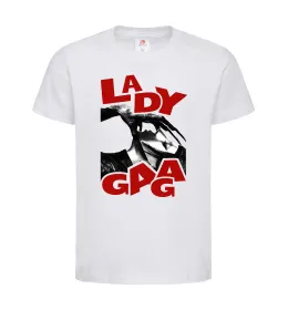 Детская футболка Lady Gaga Белый фото
