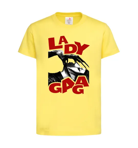 Детская футболка Lady Gaga Лимонный фото
