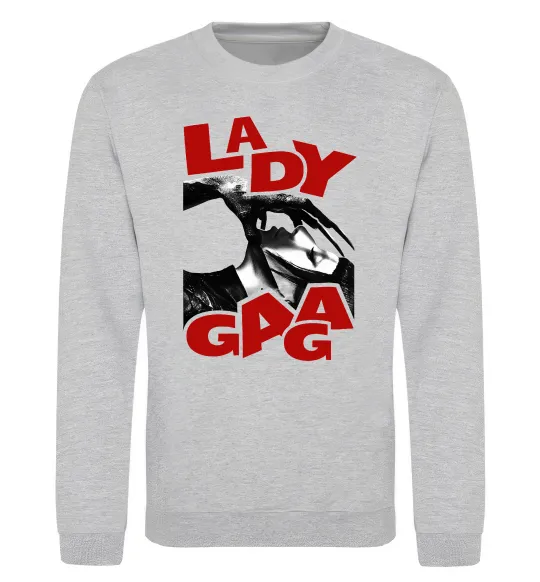 Свитшот Lady Gaga Серый меланж фото
