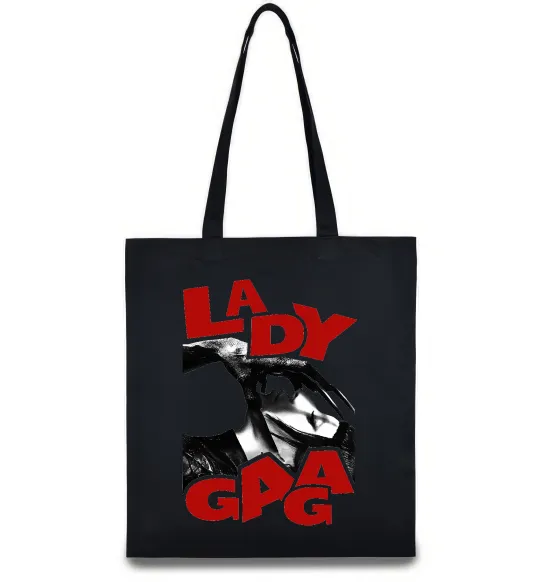 Эко-сумка Lady Gaga Черный фото