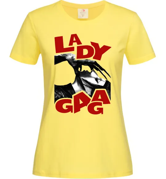 Жіноча футболка Lady Gaga Лимонний фото