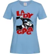 Жіноча футболка Lady Gaga Блакитний фото