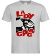 Чоловіча футболка Lady Gaga Сірий фото