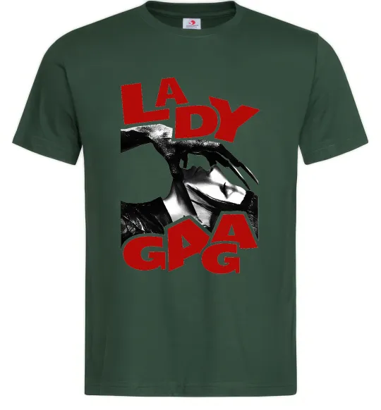 Чоловіча футболка Lady Gaga Темно-зелений фото
