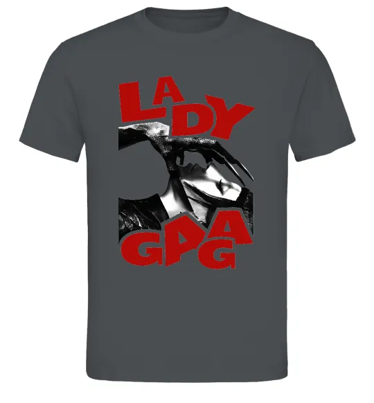 Чоловіча футболка Lady Gaga Графіт фото