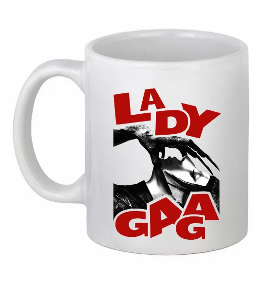 Чашка керамічна Lady Gaga Білий фото