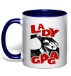 Чашка с цветной ручкой Lady Gaga Глубокий темно-синий Чашка с цветной ручкой Lady Gaga Глубокий темно-синий фото