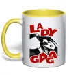 Чашка с цветной ручкой Lady Gaga Лимонный Чашка с цветной ручкой Lady Gaga Лимонный фото