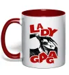 Чашка с цветной ручкой Lady Gaga Красный Чашка с цветной ручкой Lady Gaga Красный фото