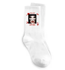 Носки Lady Gaga Killah Белый фото