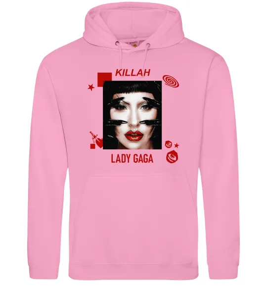 Мужская толстовка (худи) Lady Gaga Killah Розовый фото
